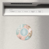 Monogram | Blush & Gold I Magneet (Insitu (Vaatwasser))