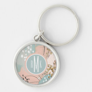 Monogram   Blush & Gold I Sleutelhanger
