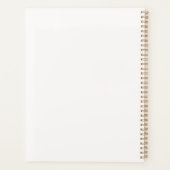 Monogram Blush Pink Bow Watercolor Planner (Achterkant)