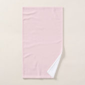 Monogram Blush Pink Gold Minimalist Nom élégant (Serviette à main)