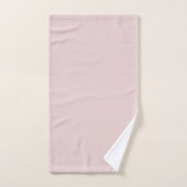 Monogram Blush Pink Modern Minimalist Feminine Bad Handdoek (Handdoek)