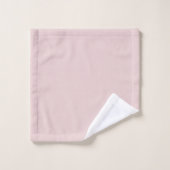 Monogram Blush Pink Modern Minimalist Feminine Bad Handdoek (Wasdoekje)