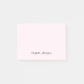 Monogram Blush Pink Modern Minimalist Feminine Post-it® Notes (Voorkant)