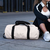 Monogram Blush Pink | Moderne, minimalistische vro Plunjezak