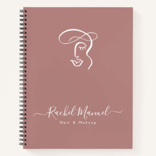 Monogram Blush Rose Make-up Artiest Kapsalon Notitieboek