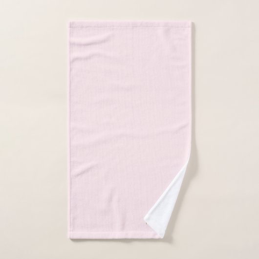 Monogram Blush Roze | Elegant goud minimalistisch  Bad Handdoek (Handdoek)