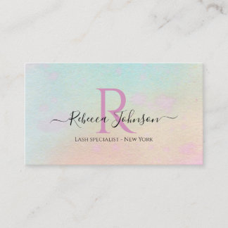 Monogram Blush Visitekaartje