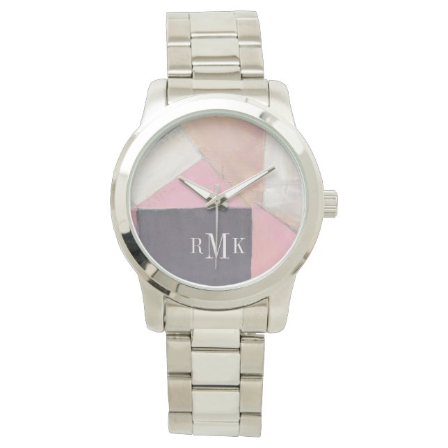 Monogram | Blushing Bride Horloge (Voorkant)