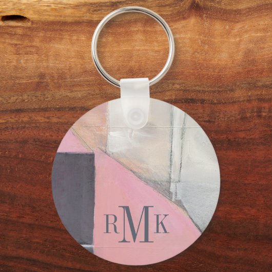 Monogram | Blushing Bride Sleutelhanger (Voorkant)