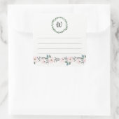 Monogram boekenplaat, vrouwelijke boek sticker (Tas)