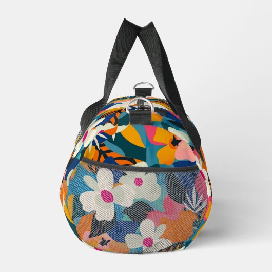 Monogram boho bloemenretro 70 stijl dans plunjezak (Rechts)