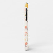 Monogram Boho Flowers iPhone Case (Achterkant/links)