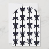 Monogram Boog Foto Kerst Platte Kaart - Zwart (Achterkant)