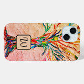 Monogram Boom of Life Mozaïek Case-Mate iPhone Case (Achterkant (horizontaal))