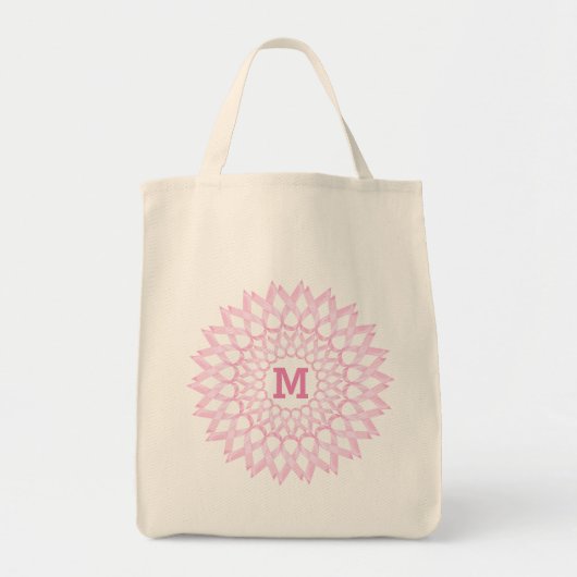 Monogram borstkanker tote bag (Voorkant)
