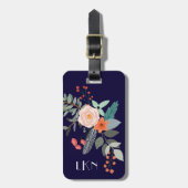 Monogram Botanisch Bagagelabel (Voorkant verticaal)