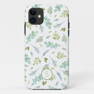 Monogram botanisch blad iPhone 11 hoesje