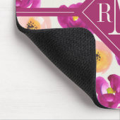 Monogram | Botanisch patroon Waterverf Muismat (Hoek)