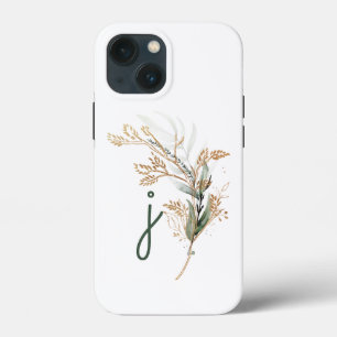 Monogram Botanische Eucalyptus Modern Premium iPhone 13 Mini Hoesje