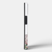 Monogram Botanische Floral Roos Aangepaste naam Case-Mate iPhone Case (Achterkant / Rechts)