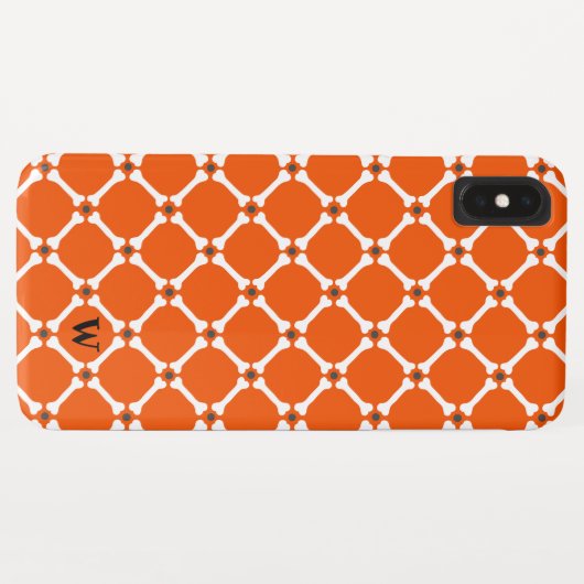 Monogram Botten Halloween Pattern Case-Mate iPhone Case (Achterkant (horizontaal))