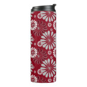 Monogram Bourgogne en Gray Floral Thermosbeker (Gedraaid links)