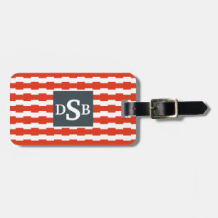 Monogram Boxstripe Patroon Bagagelabel