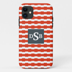 Monogram Boxstripe Patroon iPhone 11 Hoesje