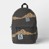 Monogram Boy's Chains & Lock thema Bedrukte Rugzak (Voorkant)
