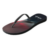 Monogram brandende wolken, mist en bergen teenslippers (Schuin)