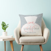 Monogram Bride & Groom Kussen (Stoel)