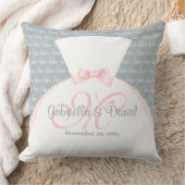 Monogram Bride & Groom Kussen (Deken)