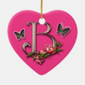 MONOGRAM BRIEF B - HARTSCHAP KERAMISCH ORNAMENT (Achterkant)