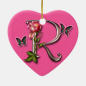 MONOGRAM BRIEF R - HARTSCHEMA KERAMISCH ORNAMENT (Achterkant)