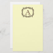  Monogram Briefpapier (Voorkant / Achterkant)