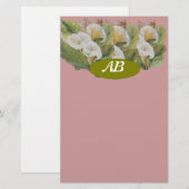 monogram briefpapier (Voorkant / Achterkant)