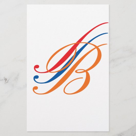 monogram briefpapier (Voorkant)
