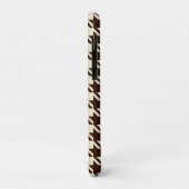 Monogram Brown Ivory Pepita Houndstooth Pattern Case-Mate iPhone Case (Achterkant/links)