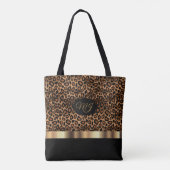 Monogram Brown Leopard Pattern Draagtas (Achterkant)