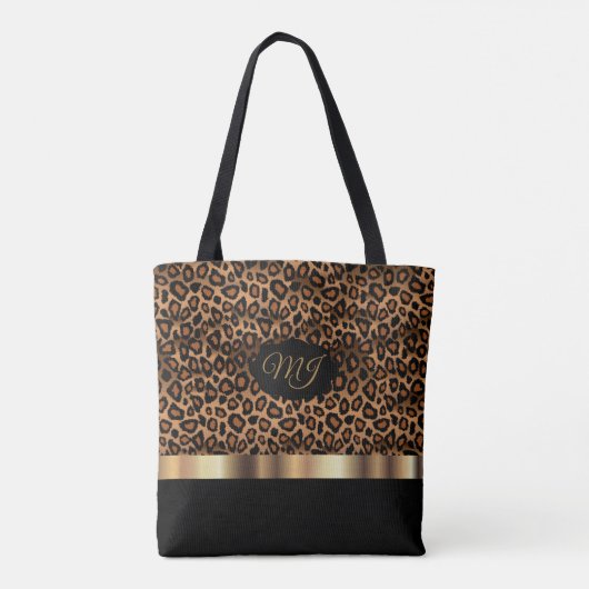 Monogram Brown Leopard Pattern Draagtas (Achterkant)