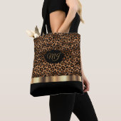 Monogram Brown Leopard Pattern Draagtas (Dichtbij)