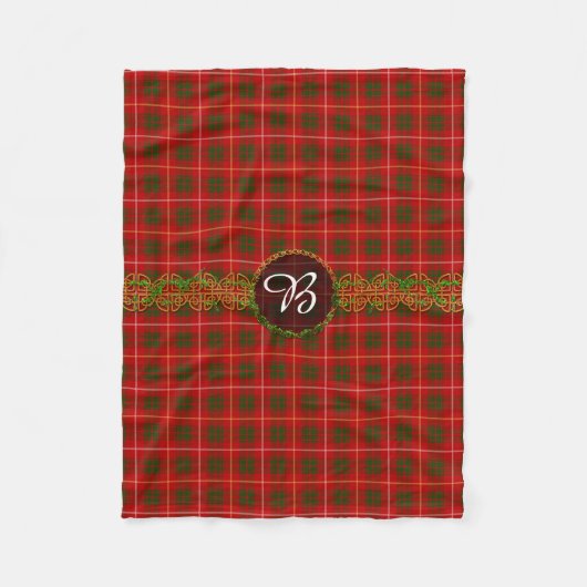 Monogram Bruce Tartan Fleece Deken (Voorkant)
