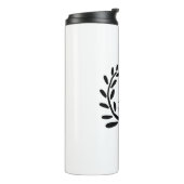 MONOGRAM BRUIDSJONKER VOEG JAAR DATUM NAAM CADEAUS THERMOSBEKER (Gedraaid links)