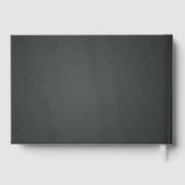 Monogram bruiloft voor driekwartbord gastenboek (Achterkant)