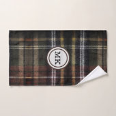 Monogram Bruin Karo  Bad Handdoek (Handdoek)
