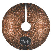 Monogram bruin koper smeltkroes kerstboom rok (Voorkant)