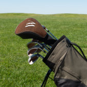 Monogram bruin leder golfheadcover (Insitu)