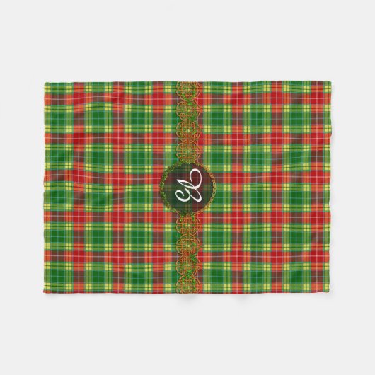 Monogram Buchanan Tartan Fleece Deken (Voorkant (Horizontaal))