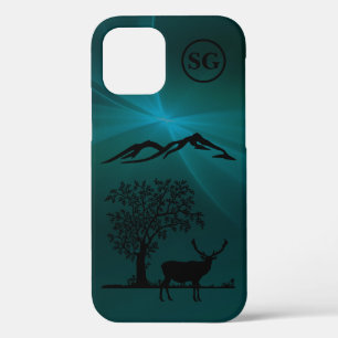 Monogram Buck Silhouet Apple iPhone 12 Hoesje