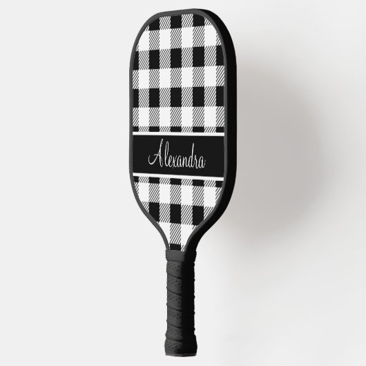 Monogram Buffalo Pset White en Black Pickleball  Pickleball Paddle (Links)